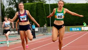 What a day for Katie Bergin as she shows her sprinting class on the big stage