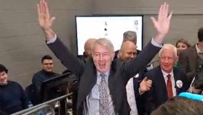 WATCH: Moment political powerhouse Michael Lowry arrives at Tipperary count centre