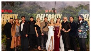 Tipperary's Una Healy walks the green grass carpet at premier of Celebrity Bear Hunt