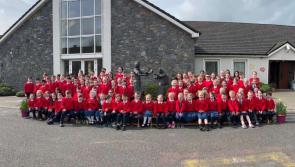 PICTURE: Gaelscoil Thiobraid Arann bids emotional farewell to well loved teacher!