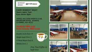 Big jackpot on offer for Monday night bingo at Hillview Sports Club in Clonmel