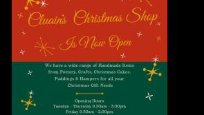 Cluain Christmas shop now open in Clonmel