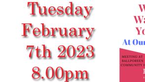 Knockmealdown Active will  hold an AGM on February 7