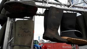 WATCH: Emotional wellies tribute to farm accident victims at Ploughing 2018