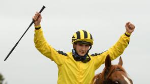 Tipperary jockey Ben Coen steers Raadobarg to victory in the Irish Lincolnshire 