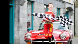 Classic car Cannonball convoy on the way to Tipperary