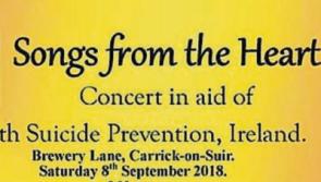 Carrick-on-Suir concert to raise funds for youth suicide prevention charity