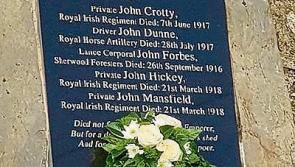 Co. Tipperary’s Newcastle village remembers its Great War dead at Armistice Day ceremony