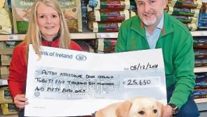Tipperary pet store customers help raise €25,650 to provide assistance dogs for children with autism