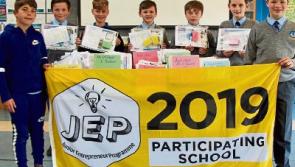 Sixth class pupils in St John the Baptist BNS Cashel take up the JEP business challenge