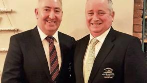 New Captains Kevin and Caroline prepare to drive-in at County Tipperary Golf Club