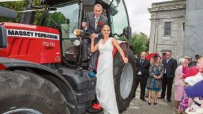 Tipperary - Waterford wedding - The day a stunning bride was chauffered in a sparkling Massey Ferguson tractor