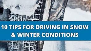 Ten tips for driving in the snow and icy conditions, as temperatures plummet across the country