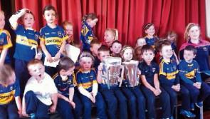 Hurling celebration at New Inn School