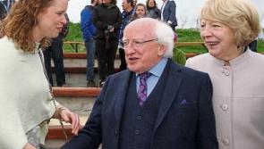 President Higgins raises the curtain on Cloughjordan's amphitheatre