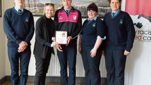 MANCHESTER UNITED legend ROY KEANE rewards Tipperary students at Show Racism the Red Card