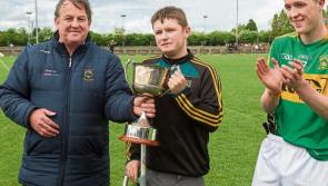 Injured captain Gary Donnelly accepts trophy following brilliant Clonoulty win