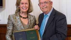 Books presented to ambassador Anne Anderson at Clonmel reception