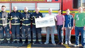 Urlingford Fire Brigade's donation to 'Des's Breathe Easy Fund'
