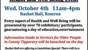 Age Friendly Health & Well Being evening in Roscrea, Co. Tipperary 