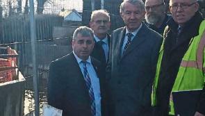 OPW Minister inspects Mullinahone flood and river bank erosion prevention works