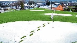 Snowy footprints on the Tipperary Hills