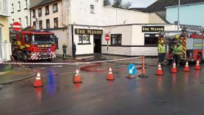 Emergency services attending fire at Clonmel pub