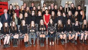 Medals ceremony for Coláiste Phobal Roscrea Junior Team in the Racket Hall hotel 