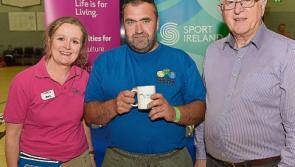 Cashel man Ger Myers is honoured at the Go for Life Games alongside Tipperary teammates