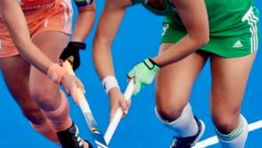 Caoimhe Perdue from Cashel receives her first cap in the Hockey World Cup 