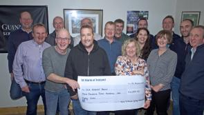 Malin to Mizen Head cycle proceeds presented to Irish Kidney Association at pub near Carrick-on-Suir