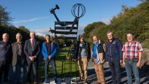 Sculpture made of steel salvaged from Carrick-on-Suir church unveiled on Waterford Greenway