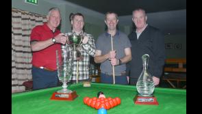 Trophy presented to Carrick-on-Suir snooker tournament winner 