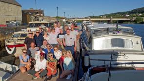 Carrick-on-Suir Marina hosted a flotilla of river boats that travelled from New Ross  