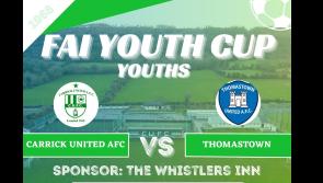 Carrick United to play Kilkenny side Thomastown United in FAI Youth Cup match this weekend 