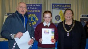 Ballyneale NS student wins Carrick-on-Suir Lions Club Peace Poster contest