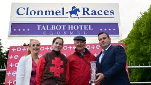 Killenaule's Rachael Blackmore and Martin Hassett  were in the winner's enclosure at Clonmel Races