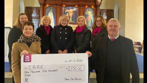 Tipperary choir's 'Night at Christmas' concert makes presentation to CARE Cancer