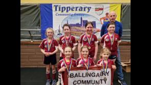 Ballingarry girls are Tipperary Community Games Under 10 Soccer Champions
