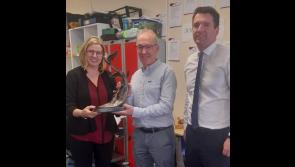 CONGRATULATIONS: Tipperary school wishes this teacher 'every happiness' on his retirement