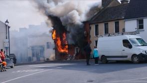 Alarm raised as business premises sparks big fire in large town on Tipperary border