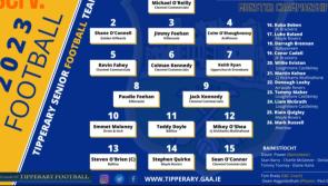 One championship debutant on Tipperary football team to meet Waterford