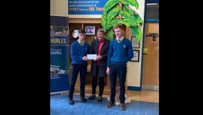 CBS Thurles present St Vincent de Paul with the proceeds of their Christmas fundraisers
