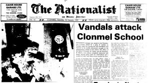 Yesteryears: 40 years ago this month vandals caused extensive damage to Clonmel school