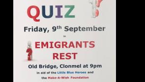 Table quiz in Clonmel for Little Blue Heroes and Make a Wish Foundation
