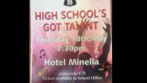 High School in Clonmel to provide a  big  night of entertainment at Hotel Minella