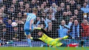 Doubles from Kevin De Bruyne and Riyad Mahrez see City beat United in Manchester derby