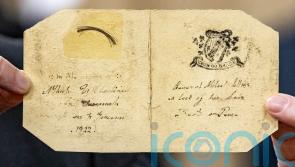 Lock of Michael Collins’ hair sells for eye-watering price at auction