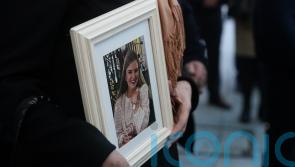 Ashling Murphy’s portrait raised high and Puska’s head sank following verdict
