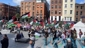 Pro-Palestine protesters in Dublin criticise US support of Israel